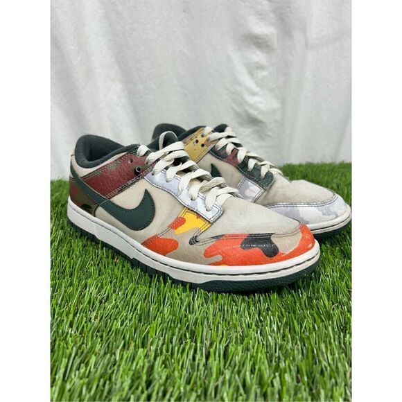 Size 8 - Nike Dunk Low SE Sail Multi-Camo 2021 - Picture 1 of 7